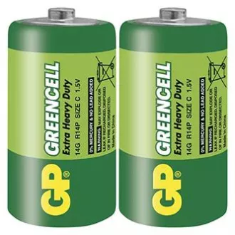 GP Jednorazové zinkochloridová batéria C, 2-pack