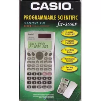 Casio Kalkulačka FX 3650 P, biela, programovateľná, dvanásťmiestna