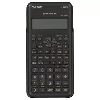 Casio kalkulačka FX 82 MS 2E, čierna, školská, s dvojriadkovým displejom