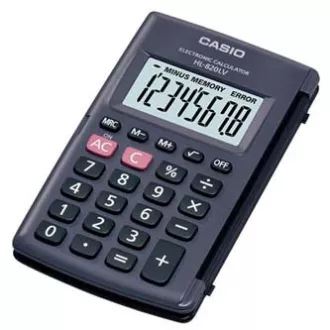 Casio Kalkulačka HL 820LV BK, čierna, kapesná, osemmiestna