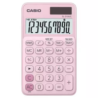Casio Kalkulačka SL 310 UC PK, ružová, desaťmiestna, duálne napájanie, DOPRADE