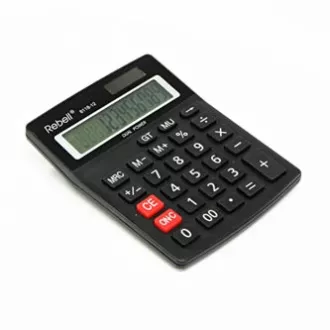 Rebell Kalkulačka RE-8118-12 BX, čierna, stolová, dvanásťmiestna Rebell Kalkulačka RE-8118-12 BX, čierna, stolová, dvanásťmiestna