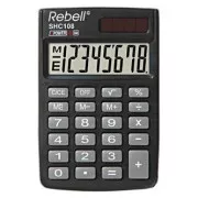 Rebell Kalkulačka RE-SHC108 BX, RE-SHC100N BX, čierna, kapesná, osemmiestna