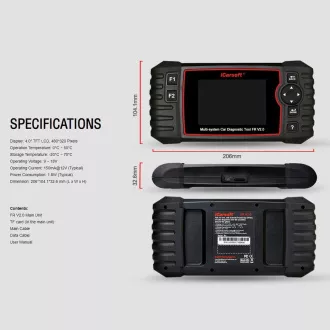 Diagnostika iCarsoft FR V2.0 pre Peugeot / Citroen / Renault / Dacia