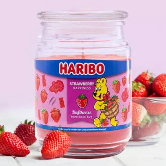 HARIBO Vonná sviečka Strawberry Happiness 510 g HARIBO Vonná sviečka Strawberry Happiness 510 g