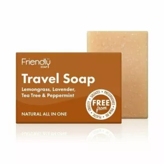 Friendly Soap Prírodné mydlo cestovné 3v1 citrónová tráva, levanduľa, tea tree, mäta 95 g Friendly Soap Prírodné mydlo cestovné 3v1 citrónová tráva, levanduľa, tea tree, mäta 95 g
