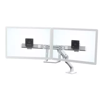 ERGOTRON HX Desk Dual Monitor Arm, stolné rameno pre 2 monitory až 32", biele