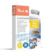 PEACH laminovacia fólia Pouch Key Card (64x99mm), 125mic, 100ks