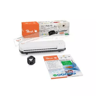 Peach 4 in1 Laminating Kit PBP300, set laminátor PL707, rezačka PC100-04, mix fólií a zarezávač rožkov Peach 4 in1 Laminating Kit PBP300, set laminátor PL707, rezačka PC100-04, mix fólií a zarezávač rožkov