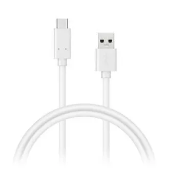 CONNECT IT Wirez USB C (Type C) - USB, tok prúdu až 3A!, biely, 2 m