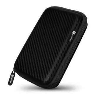 CONNECT IT HardShellProtect pevné škrupinové ochranné púzdro na 2,5" HDD, karbón CONNECT IT HardShellProtect pevné škrupinové ochranné púzdro na 2,5" HDD, karbón