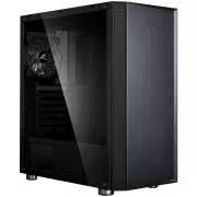 Zalman case miditower R2 black, bez zdroja, ATX, 1x 120mm RGB ventilátor, 1x USB 3.0, 2x USB 2.0, tvrdené sklo, čierna