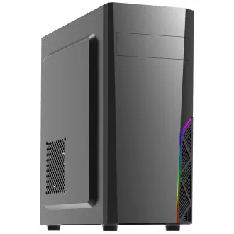 Zalman case miditower T8, bez zdroja, ATX, 1x 120mm ventilátor, 1x USB 3.0, 2x USB 2.0, RGB, čierna