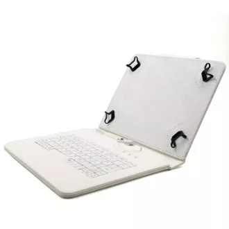 C-TECH PROTECT púzdro univerzálne s klávesnicou pre 9,7"-10,1" tablety, FlexGrip, NUTKC-04, biele C-TECH PROTECT púzdro univerzálne s klávesnicou pre 9,7"-10,1" tablety, FlexGrip, NUTKC-04, biele