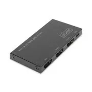 Digitus Ultra tenký HDMI Rozbočovač, 1x2, 4K/60Hz HDR, HDCP 2.2, 18 Gbps, Micro USB napájané