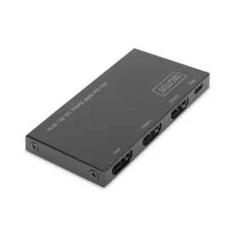 Digitus Ultra tenký HDMI Rozbočovač, 1x2, 4K/60Hz HDR, HDCP 2.2, 18 Gbps, Micro USB napájané