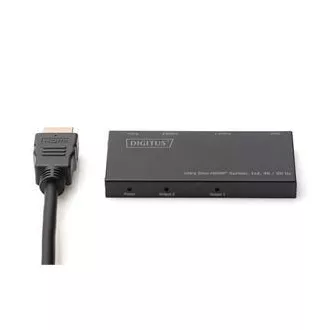 Digitus Ultra tenký HDMI Rozbočovač, 1x2, 4K/60Hz HDR, HDCP 2.2, 18 Gbps, Micro USB napájané