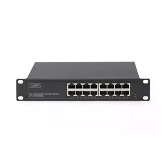 Digitus Gigabit Ethernet Switch 16 port, 10 palcov, nespravovaný