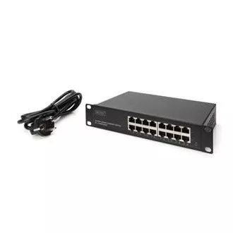 Digitus Gigabit Ethernet Switch 16 port, 10 palcov, nespravovaný