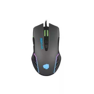 Fury Herná myš Hustler, herná, 6400DPI, USB, optická, drôtová, RGB, 7 tlačidiel, kábel dĺžka 1,6m, čierna