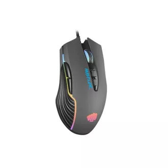 Fury Herná myš Hustler, herná, 6400DPI, USB, optická, drôtová, RGB, 7 tlačidiel, kábel dĺžka 1,6m, čierna