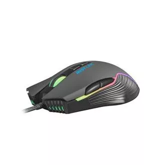 Fury Herná myš Hustler, herná, 6400DPI, USB, optická, drôtová, RGB, 7 tlačidiel, kábel dĺžka 1,6m, čierna