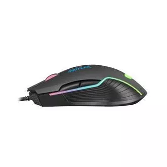 Fury Herná myš Hustler, herná, 6400DPI, USB, optická, drôtová, RGB, 7 tlačidiel, kábel dĺžka 1,6m, čierna