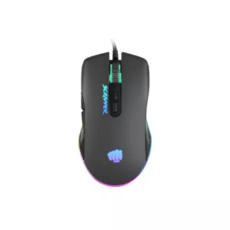 Fury Herná myš Scrapper, herná, 6400DPI, USB, optická, drôtová, RGB, 7 tlačidiel, kábel dĺžka 1,6m, čierna