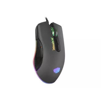 Fury Herná myš Scrapper, herná, 6400DPI, USB, optická, drôtová, RGB, 7 tlačidiel, kábel dĺžka 1,6m, čierna