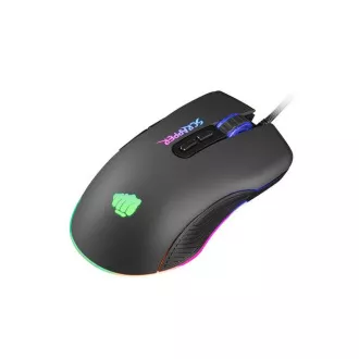 Fury Herná myš Scrapper, herná, 6400DPI, USB, optická, drôtová, RGB, 7 tlačidiel, kábel dĺžka 1,6m, čierna