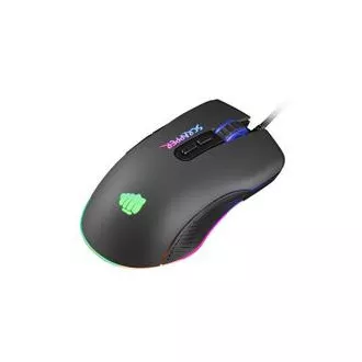 Fury Herná myš Scrapper, herná, 6400DPI, USB, optická, drôtová, RGB, 7 tlačidiel, kábel dĺžka 1,6m, čierna