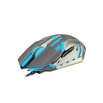 Fury Herná myš Warrior, herná, 3200DPI, USB, optická, drôtová, RGB, 6 tlačidiel, kábel dĺžka 1,5m, čierna
