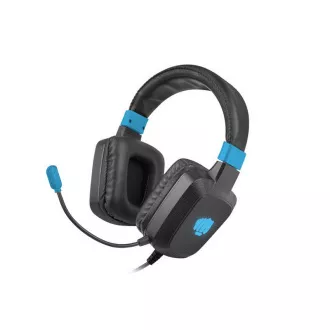 Fury Herné slúchadlá s mikrofónom Raptor, drôtové, RGB, USB, jack 3,5mm, kábel dĺžka 2m, čierna Fury Herné slúchadlá s mikrofónom Raptor, drôtové, RGB, USB, jack 3,5mm, kábel dĺžka 2m, čierna