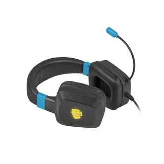 Fury Herné slúchadlá s mikrofónom Raptor, drôtové, RGB, USB, jack 3,5mm, kábel dĺžka 2m, čierna Fury Herné slúchadlá s mikrofónom Raptor, drôtové, RGB, USB, jack 3,5mm, kábel dĺžka 2m, čierna