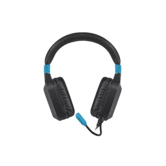 Fury Herné slúchadlá s mikrofónom Raptor, drôtové, RGB, USB, jack 3,5mm, kábel dĺžka 2m, čierna Fury Herné slúchadlá s mikrofónom Raptor, drôtové, RGB, USB, jack 3,5mm, kábel dĺžka 2m, čierna