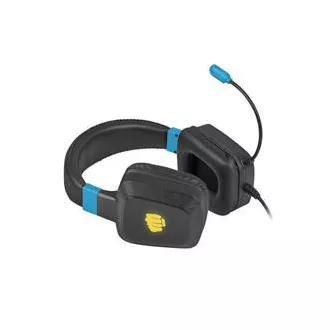 Fury Herné slúchadlá s mikrofónom Raptor, drôtové, RGB, USB, jack 3,5mm, kábel dĺžka 2m, čierna Fury Herné slúchadlá s mikrofónom Raptor, drôtové, RGB, USB, jack 3,5mm, kábel dĺžka 2m, čierna