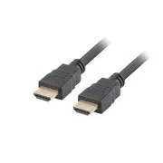 LANBERG High Speed HDMI 1.4 + Ethernet kábel, 4K @ 30Hz, CCS, M / M, dĺžka 1,8 m, čierny, pozlátené konektory