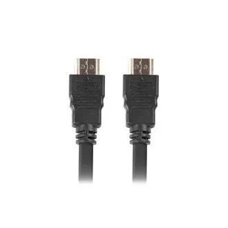 LANBERG High Speed HDMI 1.4 + Ethernet kábel, 4K @ 30Hz, CCS, M / M, dĺžka 1,8 m, čierny, pozlátené konektory