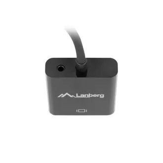 LANBERG adaptér HDMI (M) na VGA (F) + Minijack 3.5mm (F) kábel 20cm LANBERG adaptér HDMI (M) na VGA (F) + Minijack 3.5mm (F) kábel 20cm