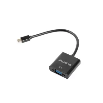 LANBERG adaptér HDMI (M) na VGA (F) + Minijack 3.5mm (F) kábel 20cm LANBERG adaptér HDMI (M) na VGA (F) + Minijack 3.5mm (F) kábel 20cm