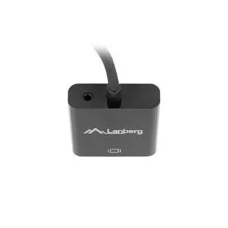 LANBERG adaptér HDMI (M) na VGA (F) + Minijack 3.5mm (F) kábel 20cm LANBERG adaptér HDMI (M) na VGA (F) + Minijack 3.5mm (F) kábel 20cm