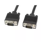 LANBERG VGA M/M kábel 1,8m dvojité tienenie, čierny