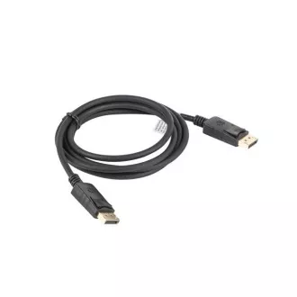 LANBERG pripojovací kábel DisplayPort 1.2 M/M, 4K@60Hz, dĺžka 1,8m, čierny, so západkou, pozlátené konektory LANBERG pripojovací kábel DisplayPort 1.2 M/M, 4K@60Hz, dĺžka 1,8m, čierny, so západkou, pozlátené konektory
