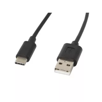 LANBERG USB-C (M) na USB-A (M) 2.0 kábel 1,8m, čierny