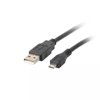 LANBERG Micro USB (M) na USB-A (M) 2.0 kábel 1m, čierny