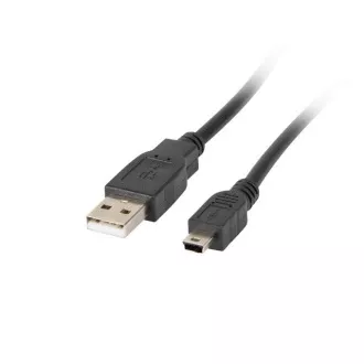 LANBERG USB MINI (M) na USB-A (M) 2.0 kábel 1,8m, čierny (CANON)
