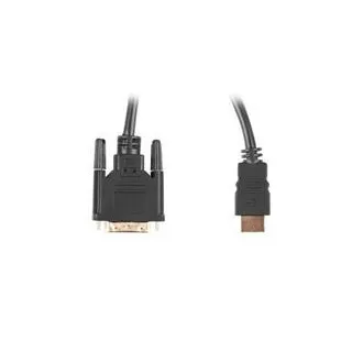 LANBERG pripojovací kábel HDMI/A na DVI-D (24+1), M/M, 4K@30Hz, dĺžka 1,8m, čierny, dual link, pozlátené konektory