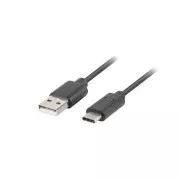 LANBERG USB-C (M) na USB-A (M) 2.0 kábel 0,5m, čierny