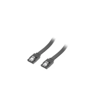 LANBERG SATA III dátový kábel (6GB/S) F/F 50cm, kovová západka, čierny LANBERG SATA III dátový kábel (6GB/S) F/F 50cm, kovová západka, čierny