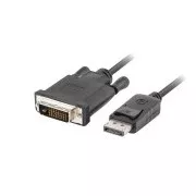 LANBERG pripojovací kábel DisplayPort 1.2 na DVI-D (24+1), M/M, dĺžka 1,8m, dual link, čierny